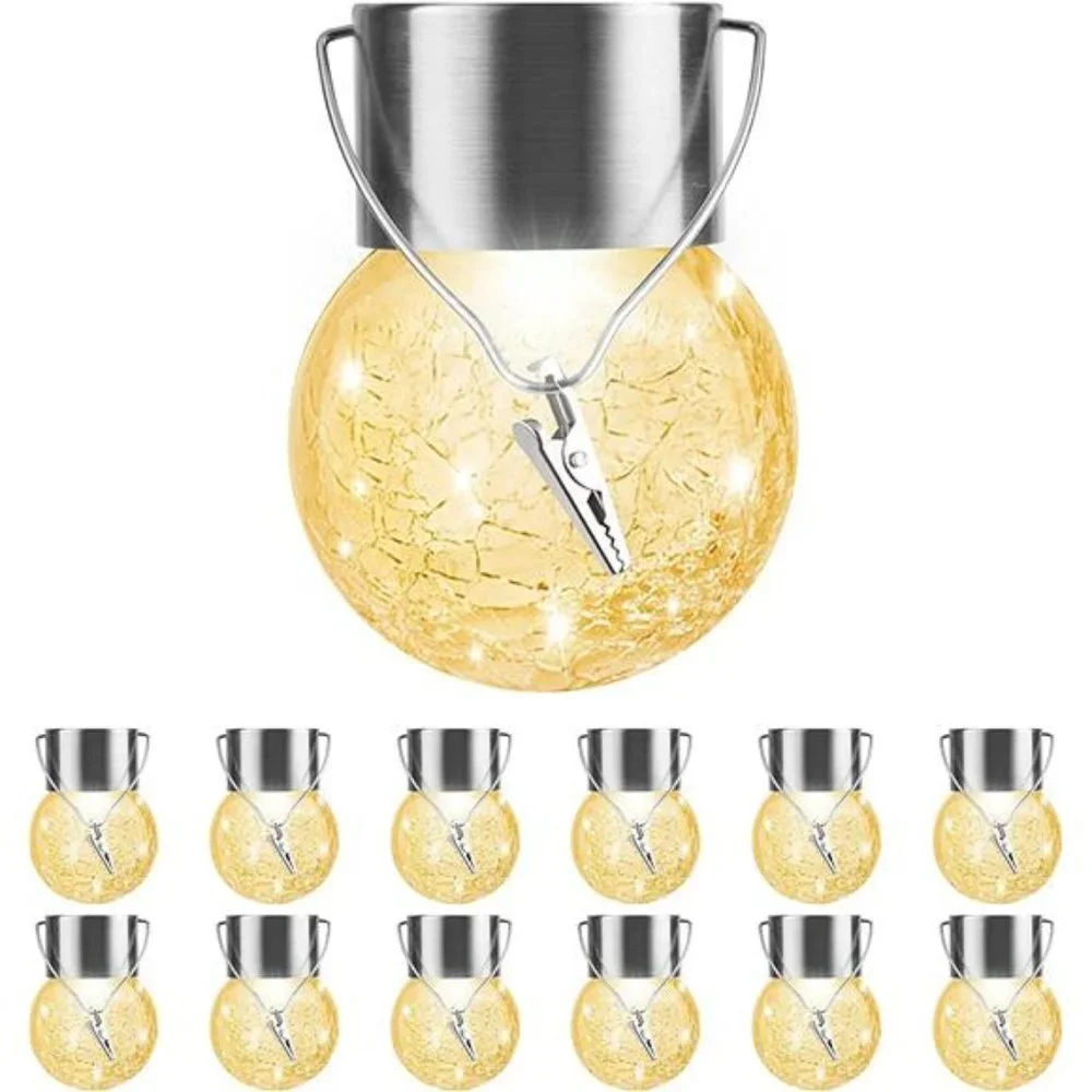 Solar Outdoor Lights Decorative 12 Pack, Hanging Solar Garden Lights Waterproof